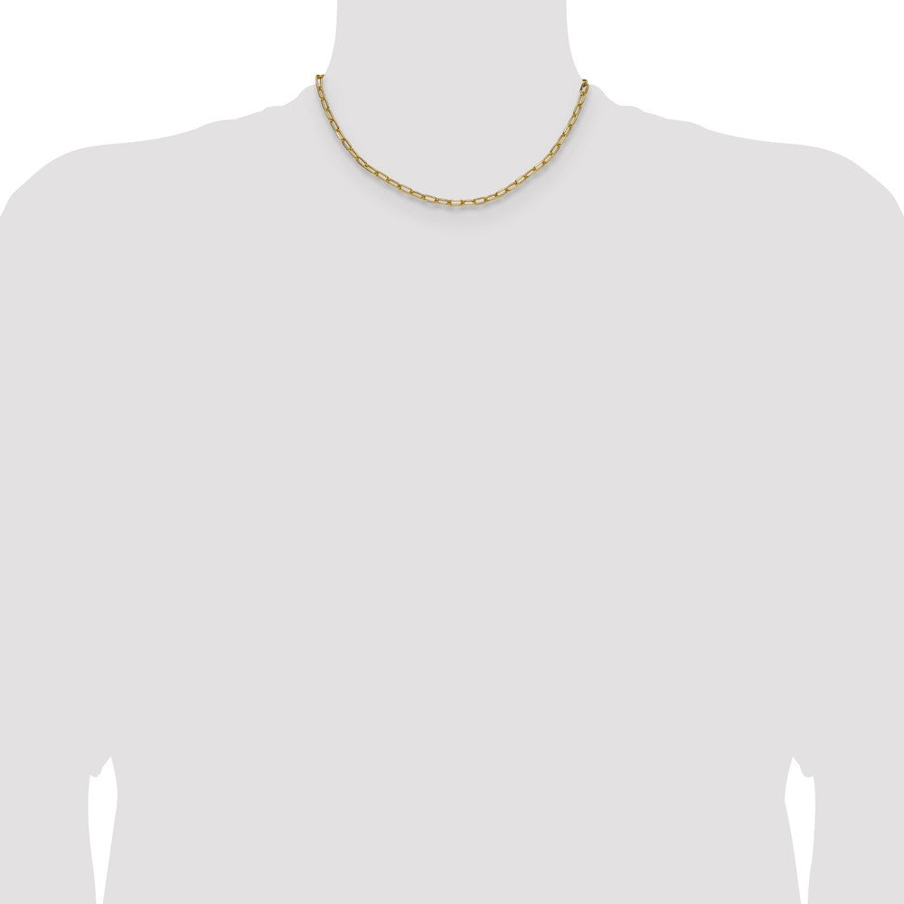 3.7mm Semi-Solid Beveled Paperclip Chain