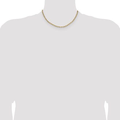3.7mm Semi-Solid Beveled Paperclip Chain