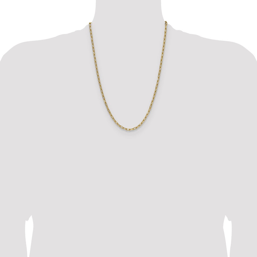 3.7mm Semi-Solid Beveled Paperclip Chain