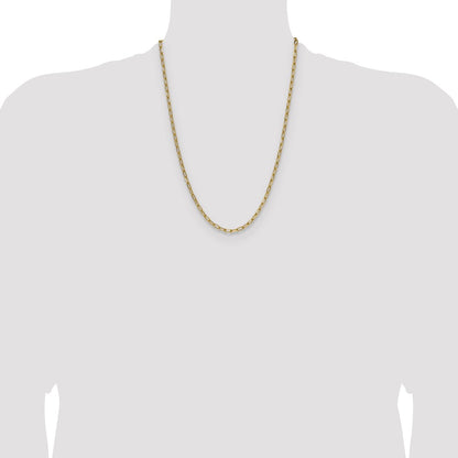 3.7mm Semi-Solid Beveled Paperclip Chain