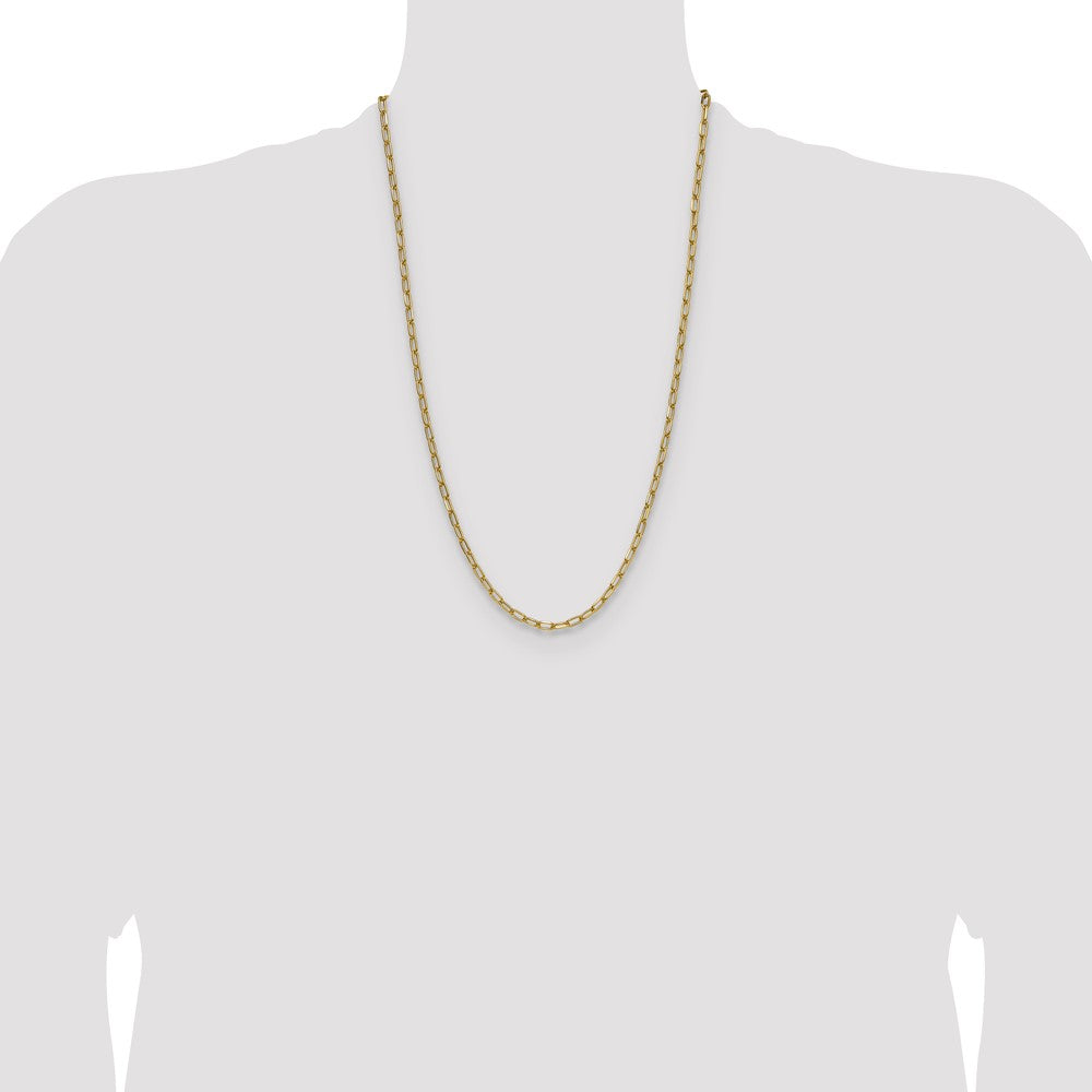 3.7mm Semi-Solid Beveled Paperclip Chain