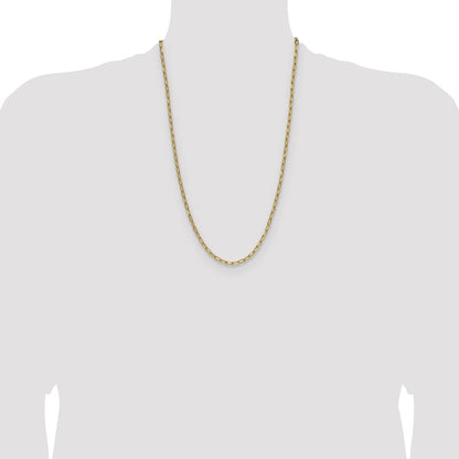3.7mm Semi-Solid Beveled Paperclip Chain