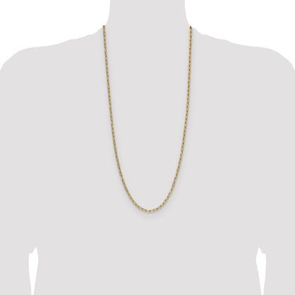 3.7mm Semi-Solid Beveled Paperclip Chain