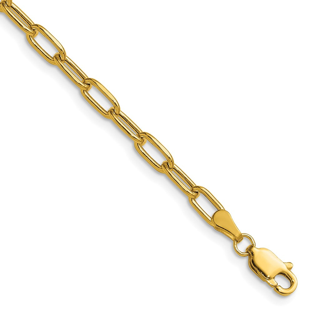 3.7mm Semi-Solid Beveled Paperclip Chain