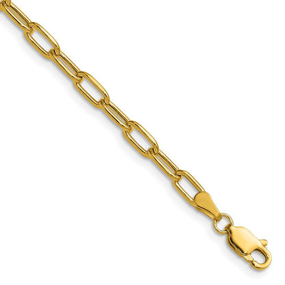 3.7mm Semi-Solid Beveled Paperclip Chain