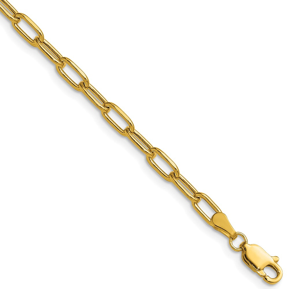 3.7mm Semi-Solid Beveled Paperclip Chain