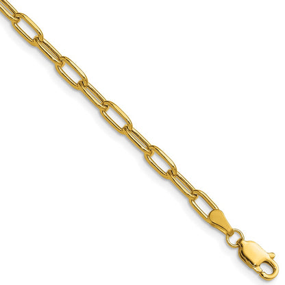 3.7mm Semi-Solid Beveled Paperclip Chain