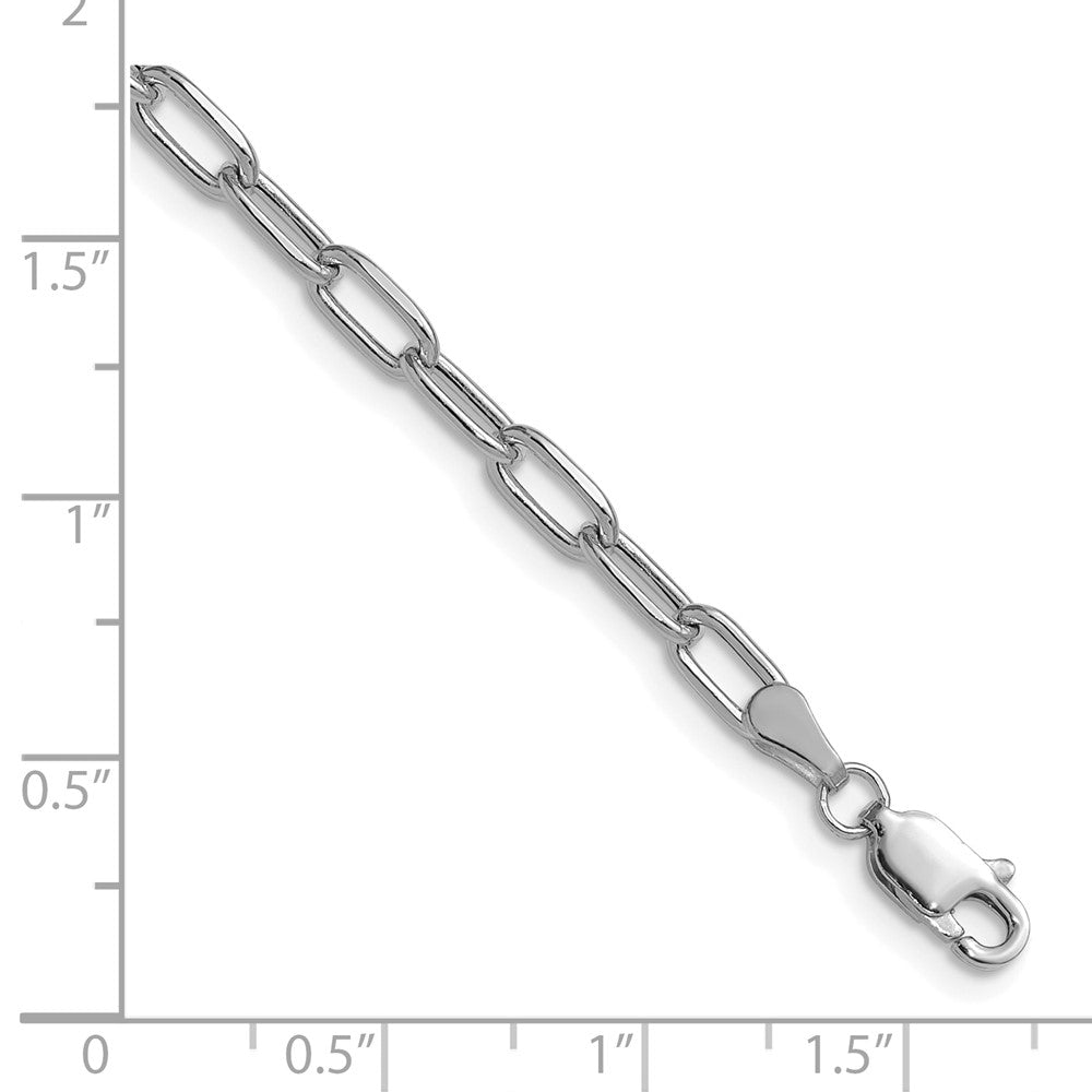 3.7mm Semi-Solid Beveled Paperclip Chain