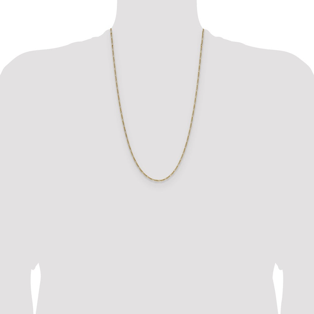 1.9mm Semi-Solid Figaro Chain