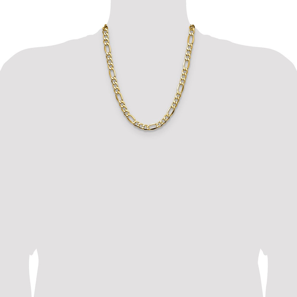 9.4mm Semi-Solid Figaro Chain