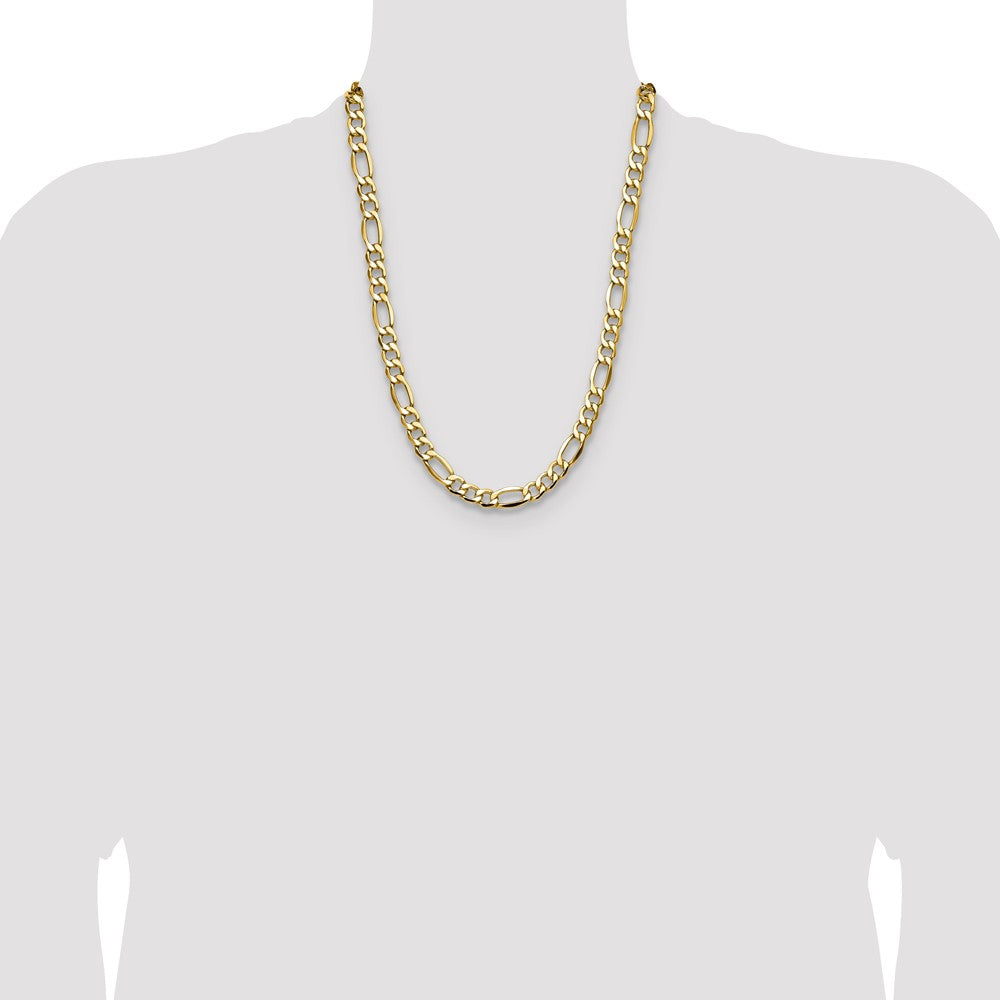 9.4mm Semi-Solid Figaro Chain