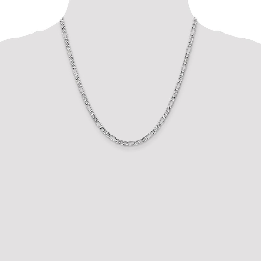 4.4mm Semi-Solid Figaro Chain