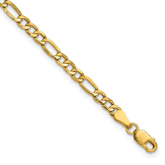3.5mm Semi-Solid Figaro Chain Anklet