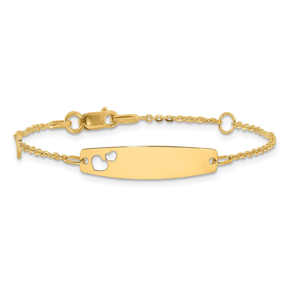 Polished Heart Children's ID Bracelet 5.5"