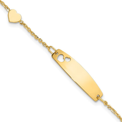 Polished Heart Children's ID Bracelet 5.5"