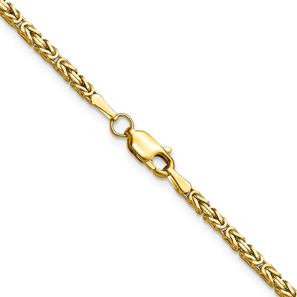 2mm Byzantine Chain - Yellow Gold