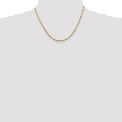 2mm Byzantine Chain - Yellow Gold