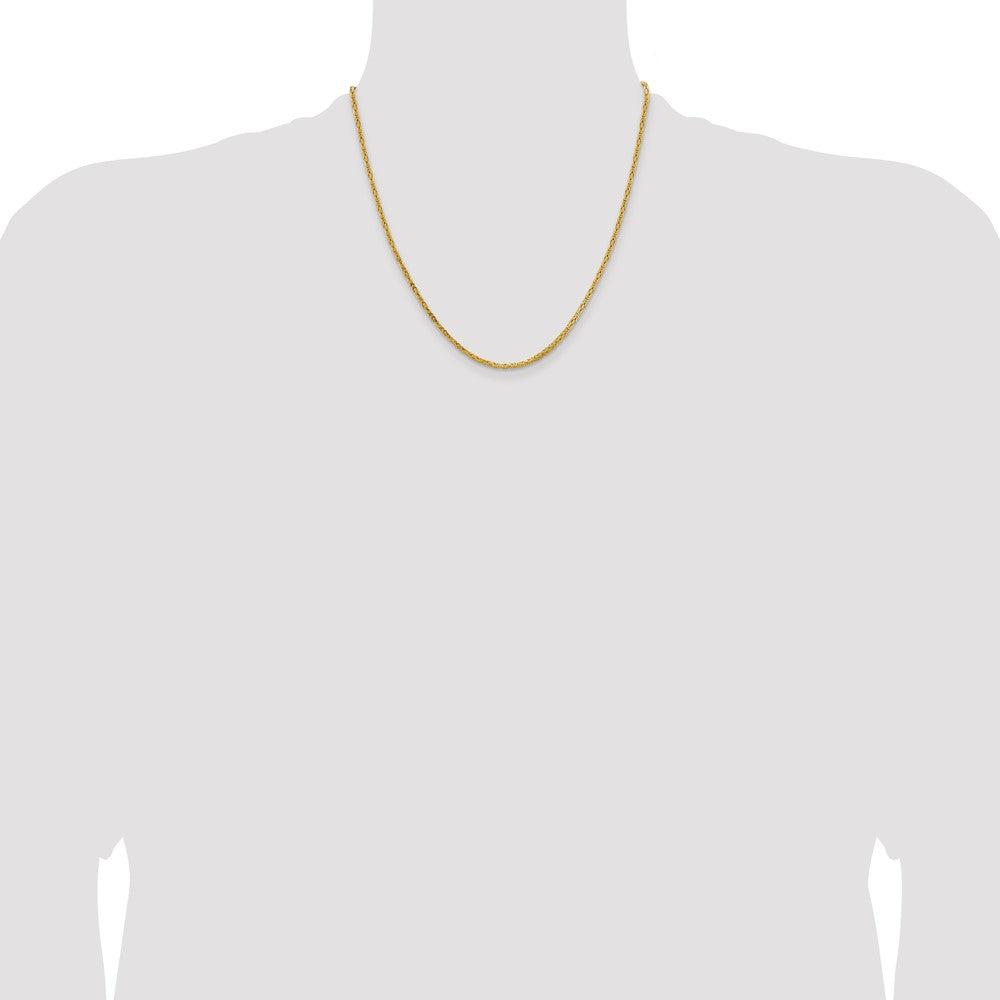2mm Byzantine Chain - Yellow Gold