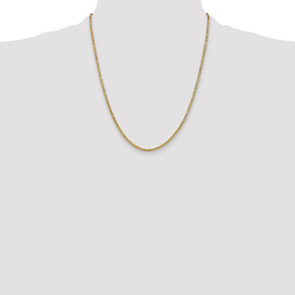 2mm Byzantine Chain - Yellow Gold