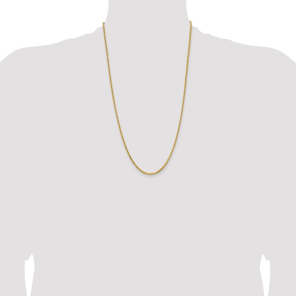 2mm Byzantine Chain - Yellow Gold