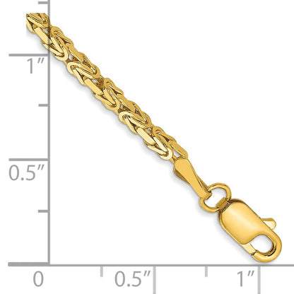 2mm Byzantine Chain - Yellow Gold