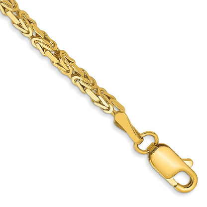 2mm Byzantine Chain - Yellow Gold
