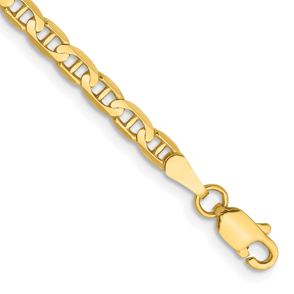 3mm Concave Anchor Chain Anklet