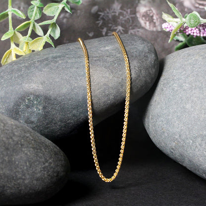 14k Round Wheat Chain