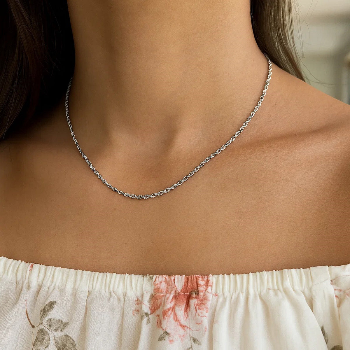 14k Yellow Gold Solid Diamond Cut Rope Chain