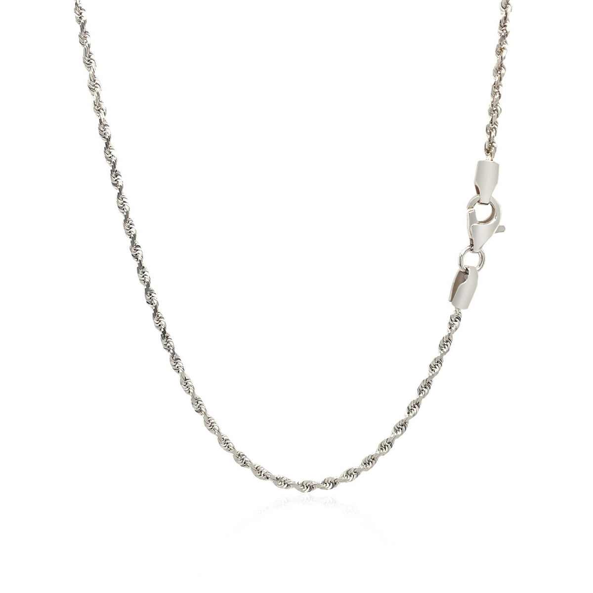 14k Yellow Gold Solid Diamond Cut Rope Chain