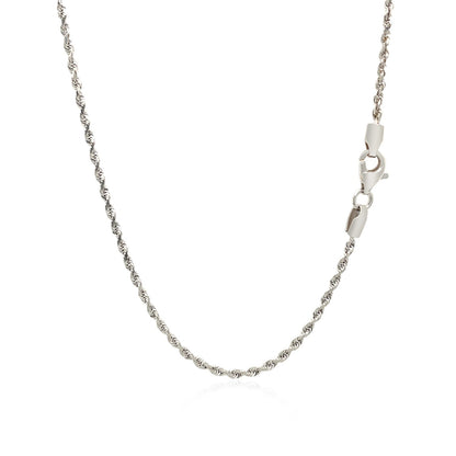 14k Yellow Gold Solid Diamond Cut Rope Chain