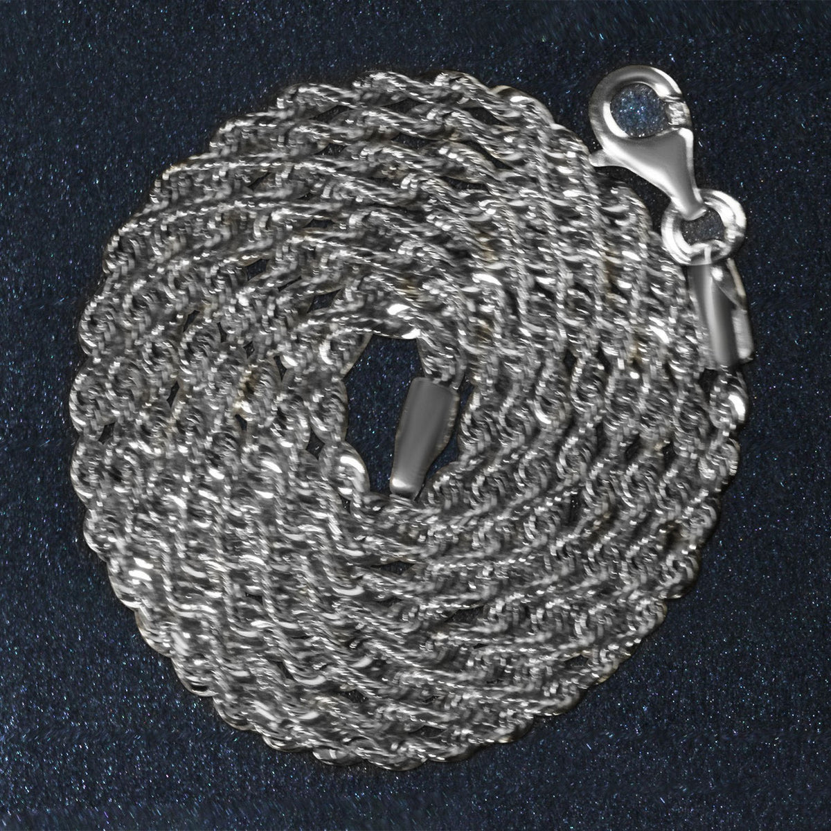 14k Yellow Gold Solid Diamond Cut Rope Chain