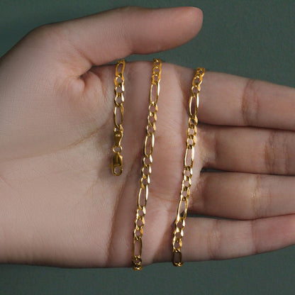 14k Solid Figaro Chain