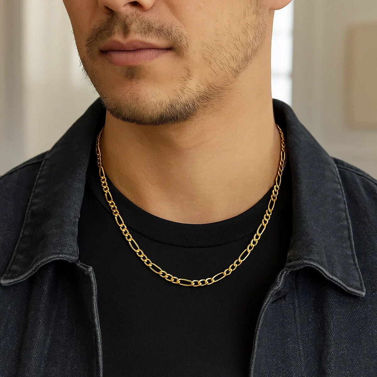14k Solid Figaro Chain