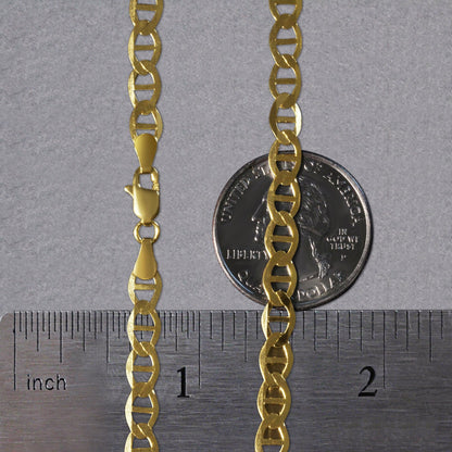 14k Yellow Gold Mariner Link Chain