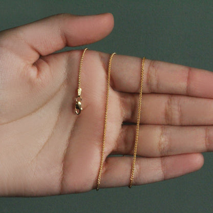 14k Yellow Gold Round Chain (1.2 mm)