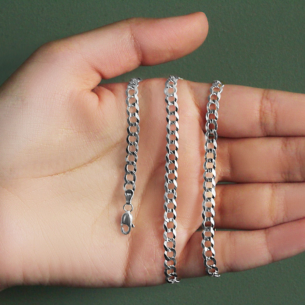 14k Solid Curb Chain