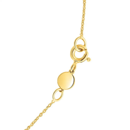 14K Yellow Gold Cancer Necklace