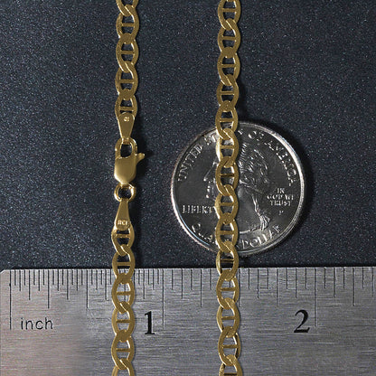 14k Yellow Gold Mariner Link Chain