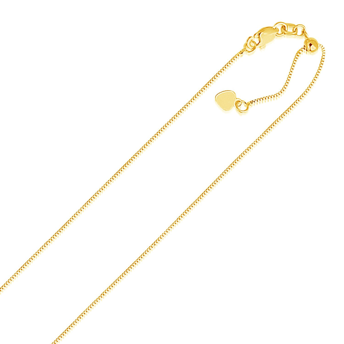 14k Adjustable Box Chain