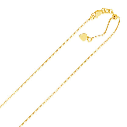 14k Adjustable Box Chain