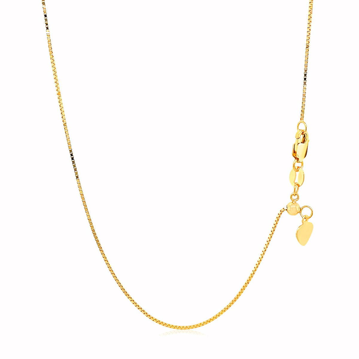 14k Adjustable Box Chain