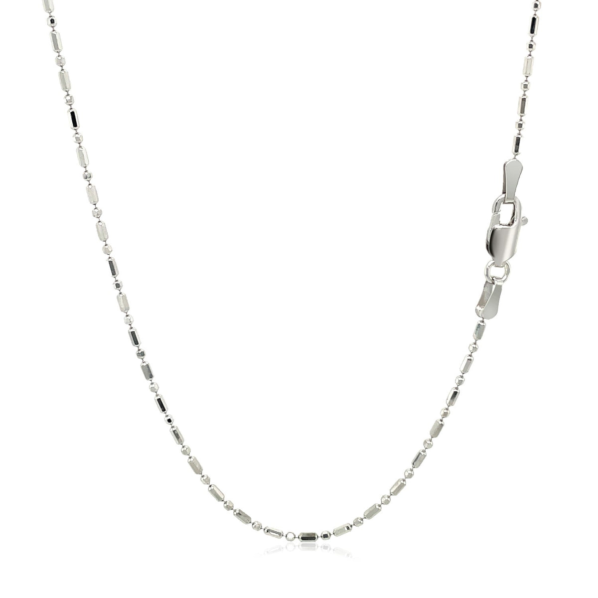 14k Diamond-Cut Alternating Bead Chain