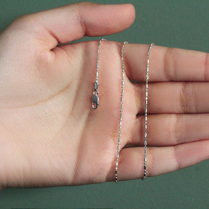 14k Diamond-Cut Alternating Bead Chain
