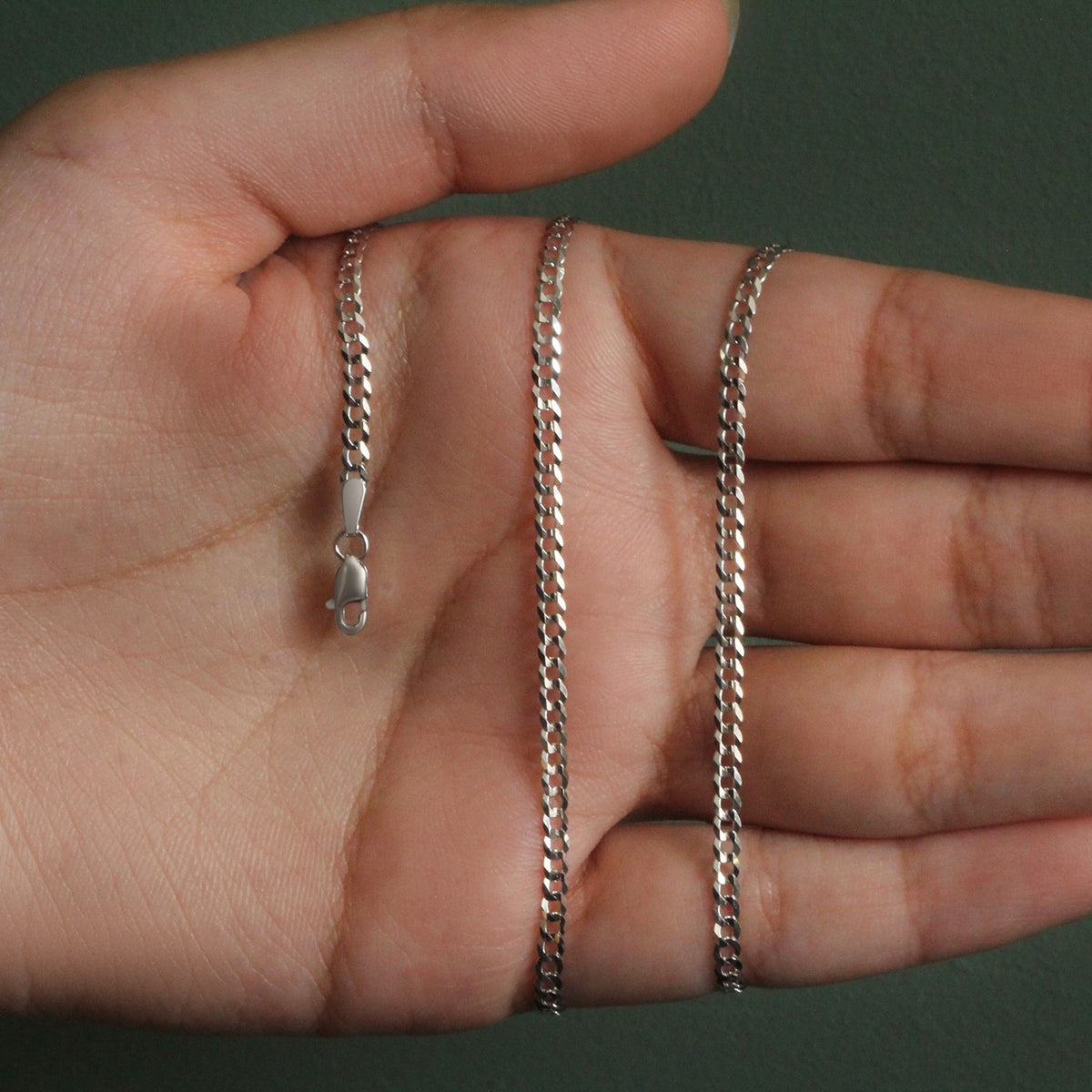 14k Solid Curb Chain