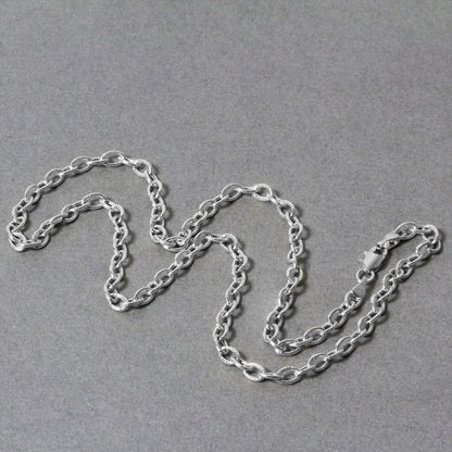 14k Yellow Gold Pendant Chain with Textured Links