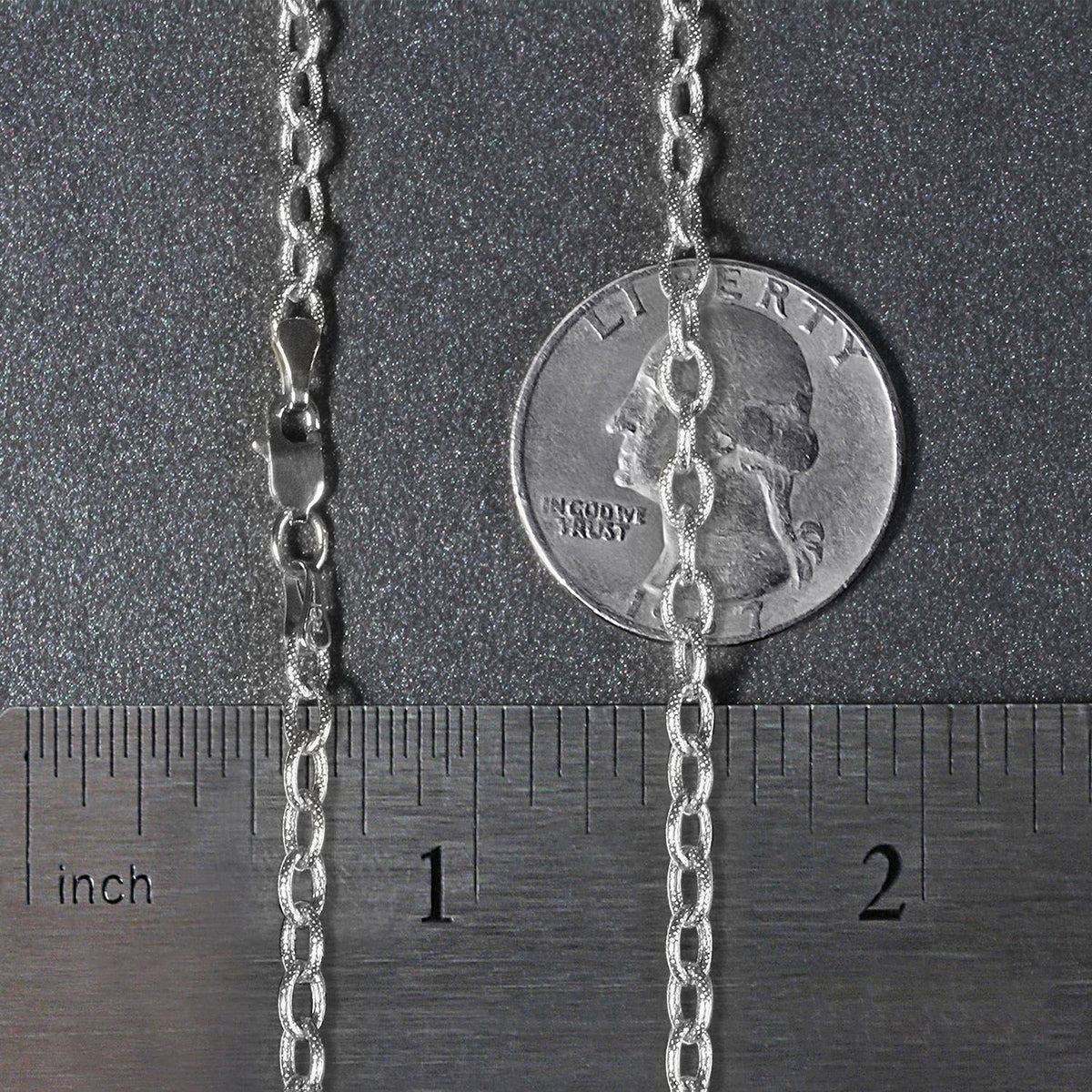 14k Yellow Gold Pendant Chain with Textured Links