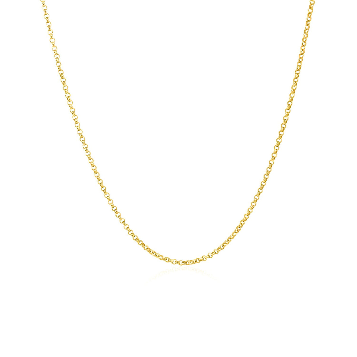 14k Diamond Cut Rolo Chain (1.10 mm)