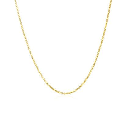 14k Diamond Cut Rolo Chain (1.10 mm)