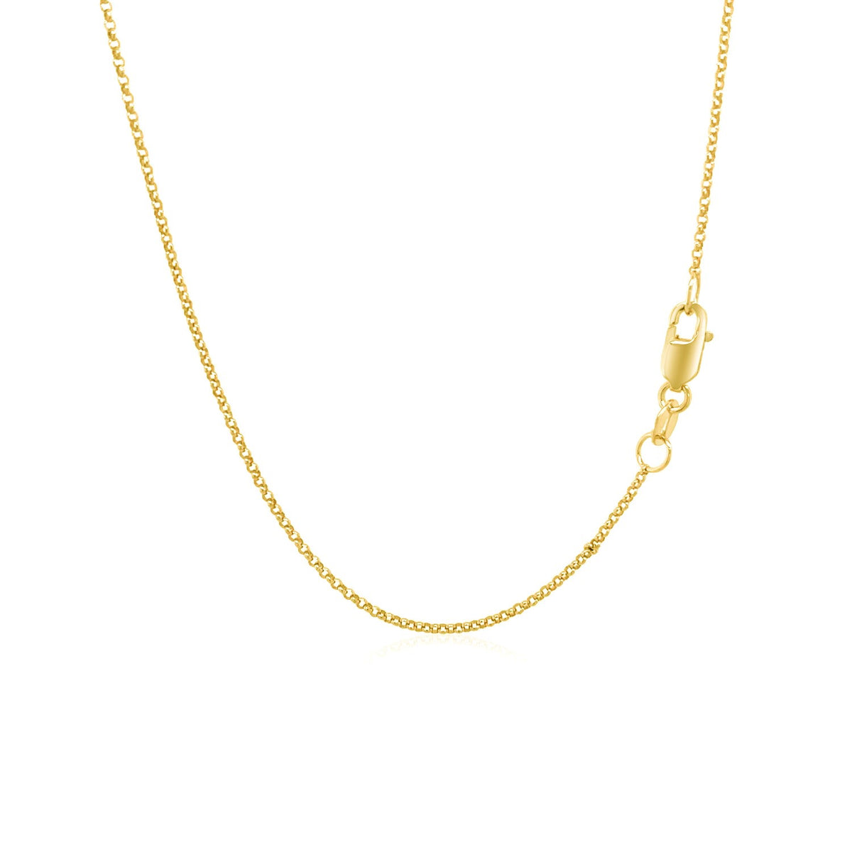 14k Diamond Cut Rolo Chain (1.10 mm)